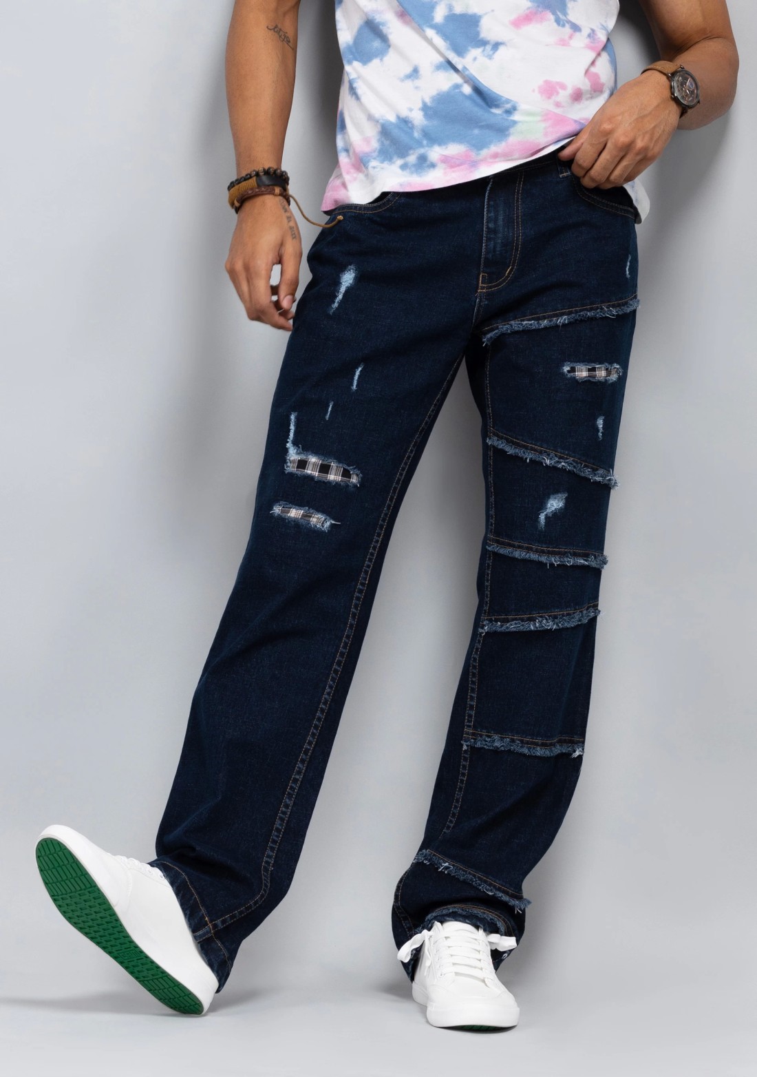 Rhysley Blue Cotton Ultra Fashion Men's Jeans - Buy Online in India @ Mehar