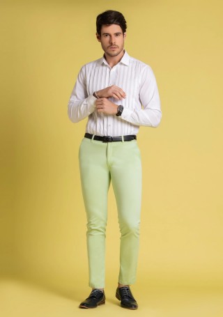 Mint Solid Mens casual trouser