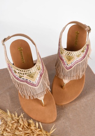 Sand Embellished Ladies Sandals