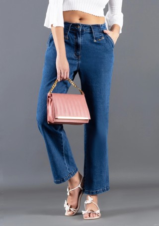 Blue Straight Fit Rhysley Women's Jeans