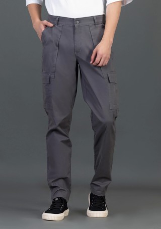 Grey Regular Fit Rhysley Men’s Casual Trousers