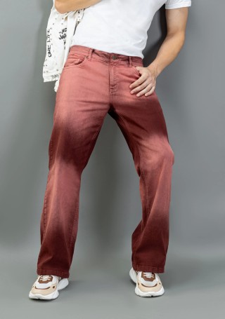 Barn Red Wide Leg Rhysley Men's Fashion Jeans